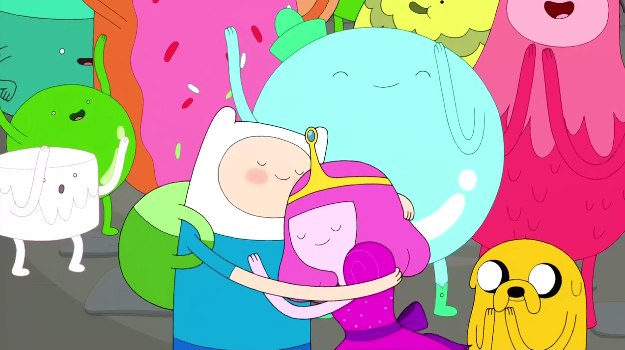 Image - S2e25 finn hugging young princess bubblegum.png | Adventure
