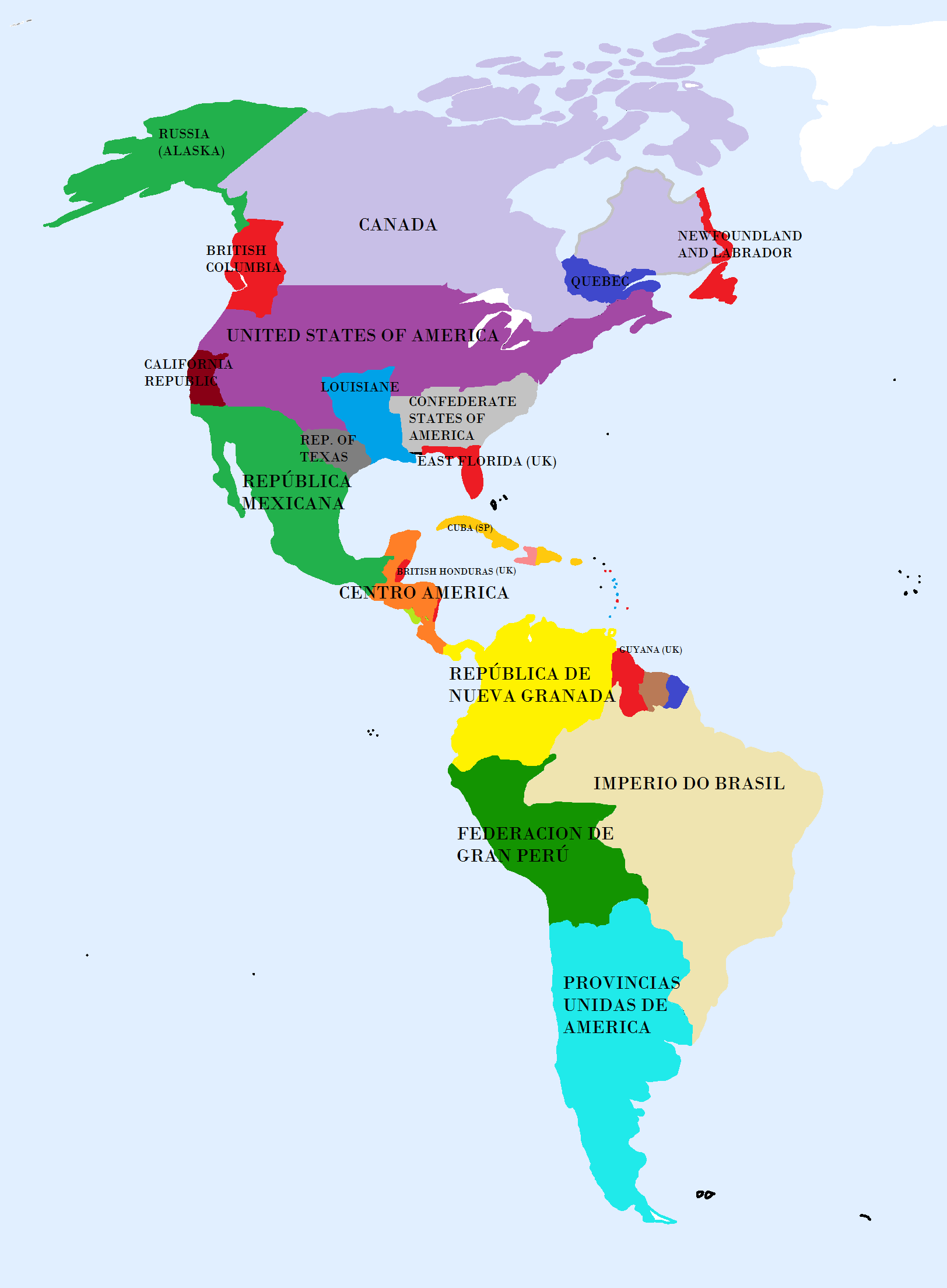 Image - Mapa-america.png | Alternative History | FANDOM powered by Wikia