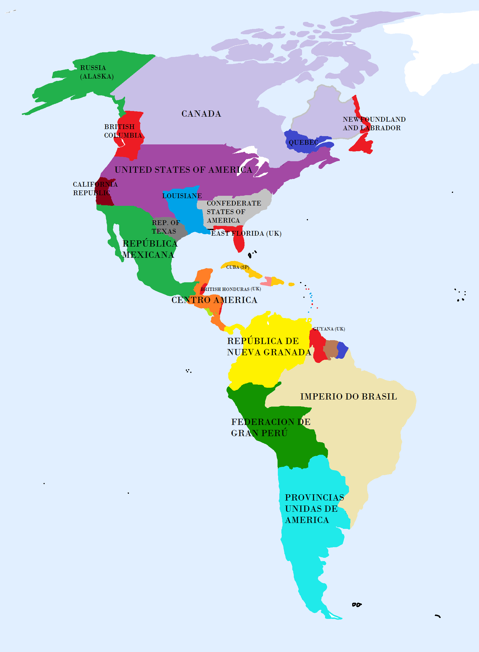 Image - Mapa-america.png | Alternative History | Fandom powered by ... Wikia is a free-to-use site ...