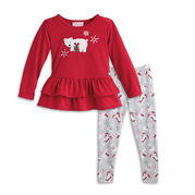 RuffledPolarBearPajamas girls