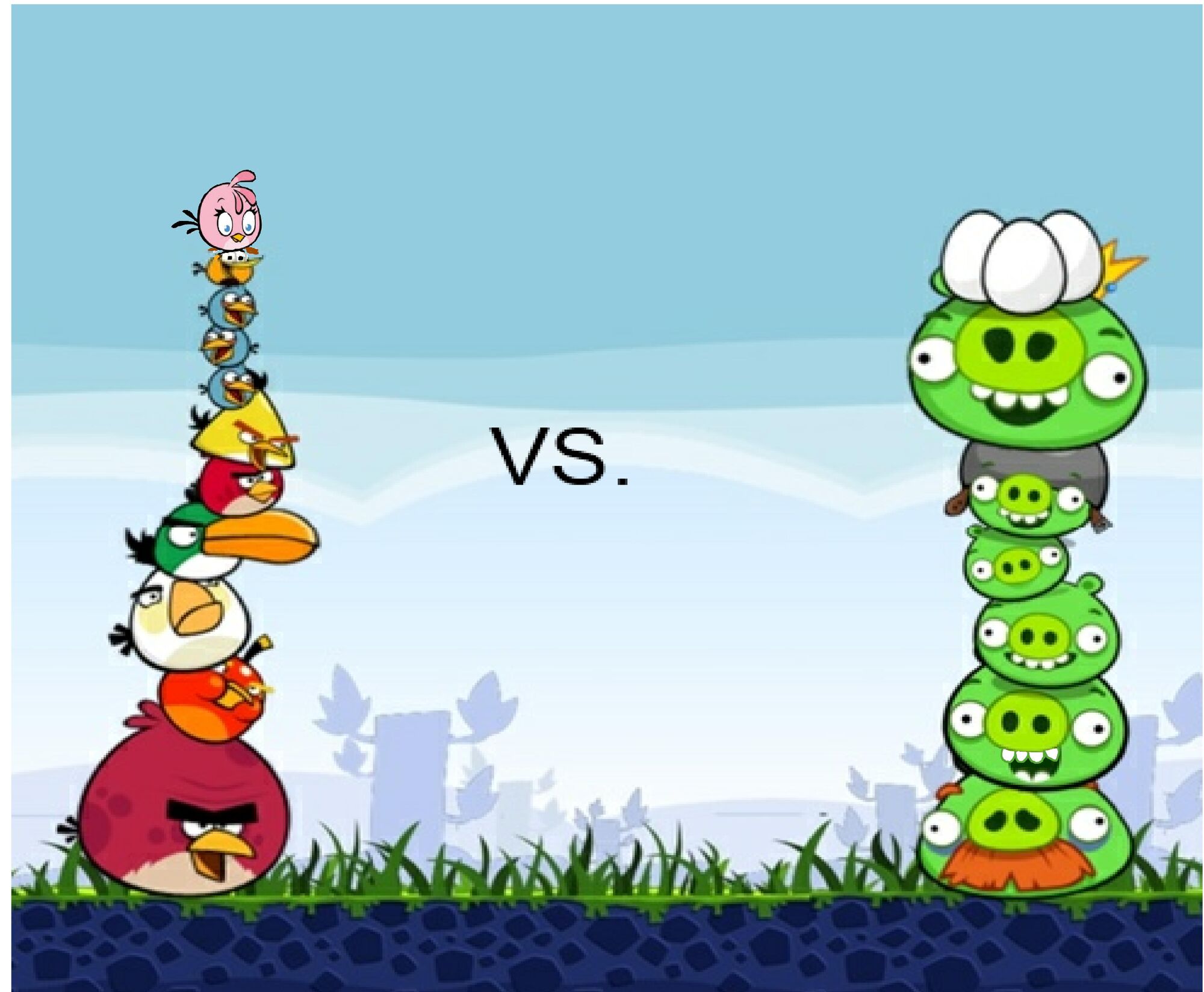 Angry Birds vs Angry Pigs  Angry Birds Fanon Wiki  Fandom powered by 