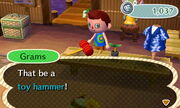 Toy hammer new leaf