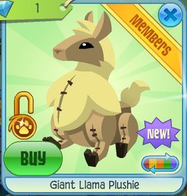 llama plushie aj