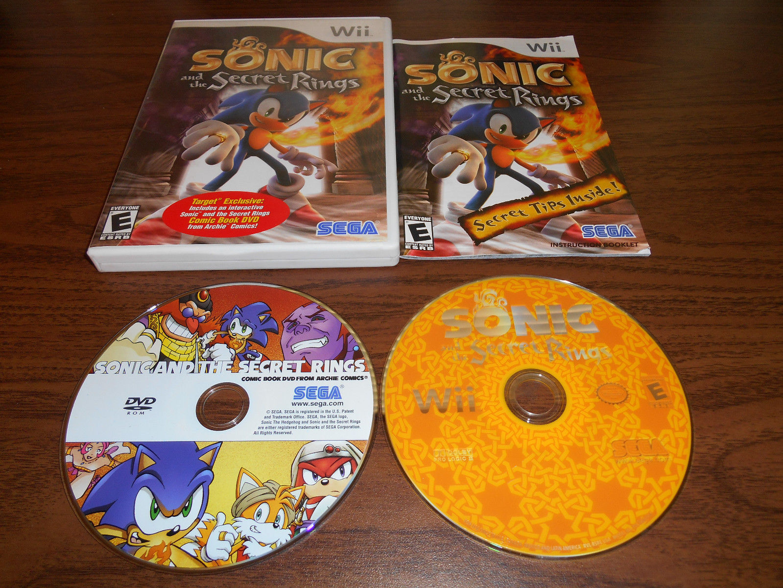 sonic and the secret rings toys