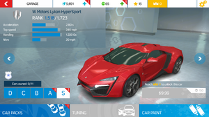 W Motors Lykan Hypersport Performance Stats Asphalt Wiki