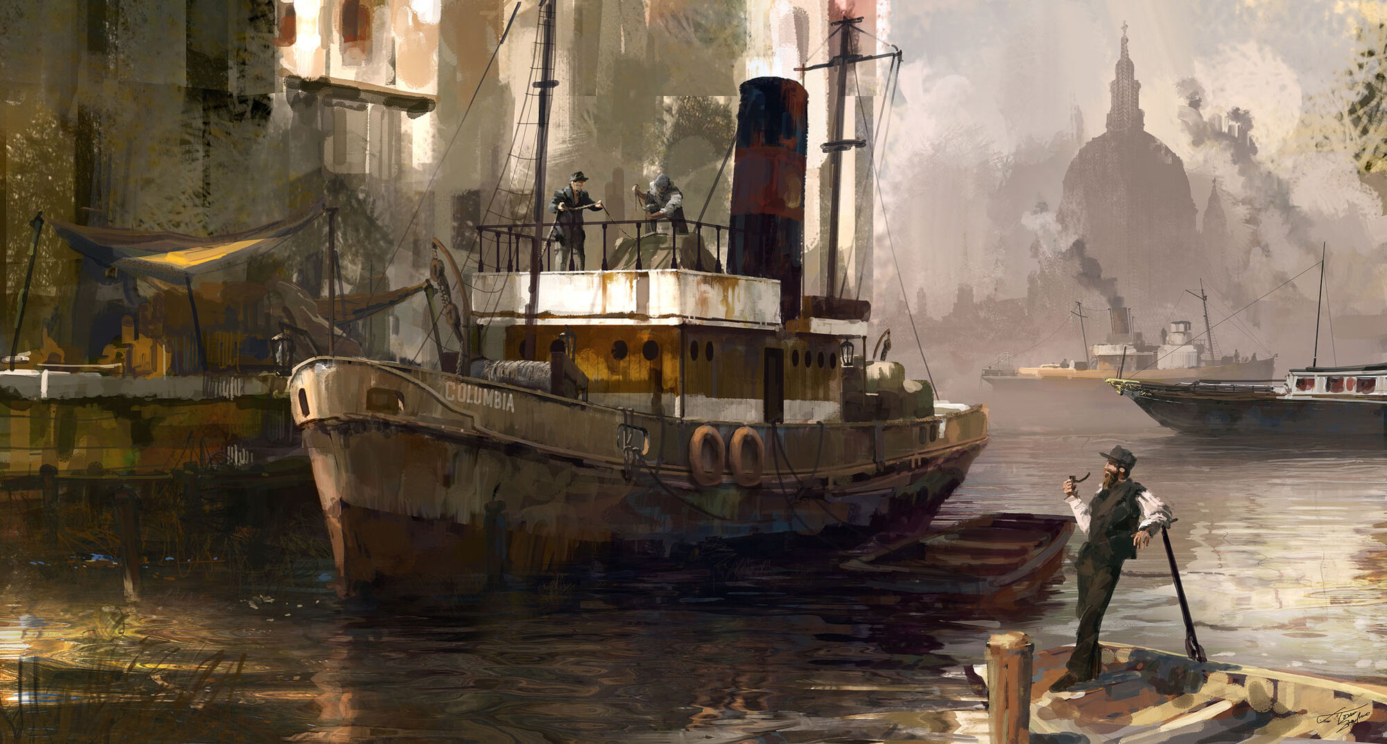 Image ACS River Thames Concept Art.jpg Assassin's Creed Wiki FANDOM powered by Wikia