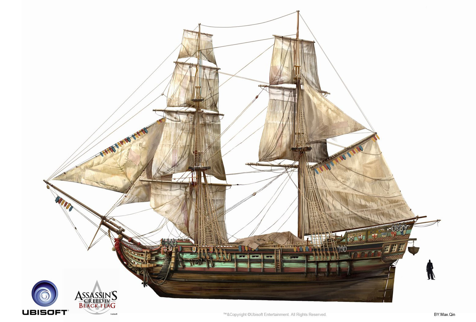 Image Assassin s Creed IV Black Flag Ship MerchantShipping By Max ac4-ship-flags