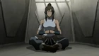 Korra meditating