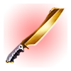 Golden Glazed Ceramic Knife