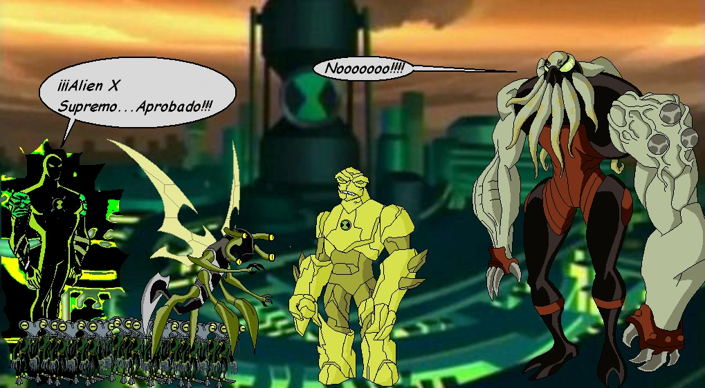 ¡Vilgax Vs. Ben Vs. Eddy Vs. Albedo!El ultimo recurso:Alien X Supremo
