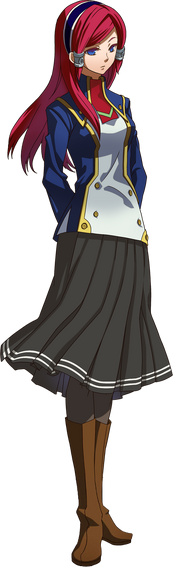File:Tsubaki Yayoi (Story Mode Artwork, Normal, School Uniform).png