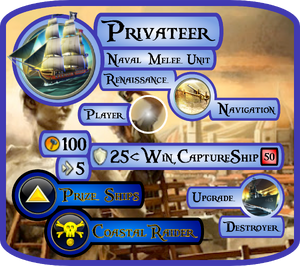 Privateer Info Card (Civ5)
