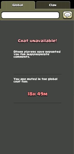 Blocked from chat