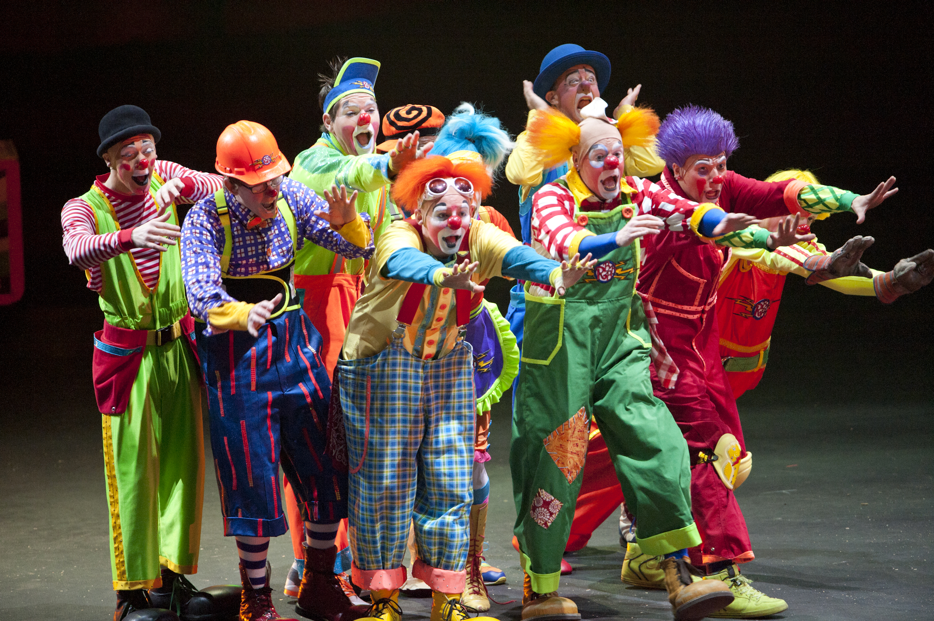 What are some of the duties of circus clowns?