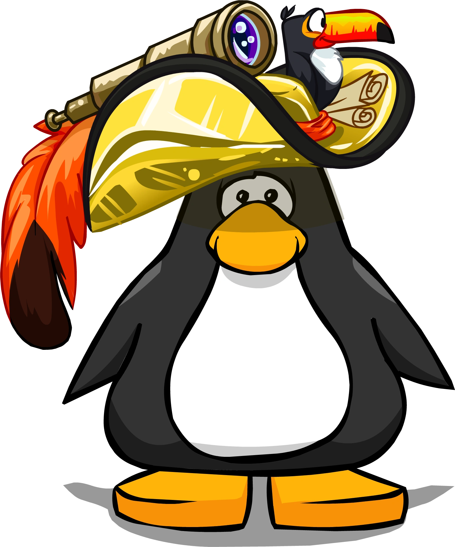 Image Golden Pirate Hat on a Player Card.png Club Penguin Wiki