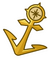 Gold Anchor Pin