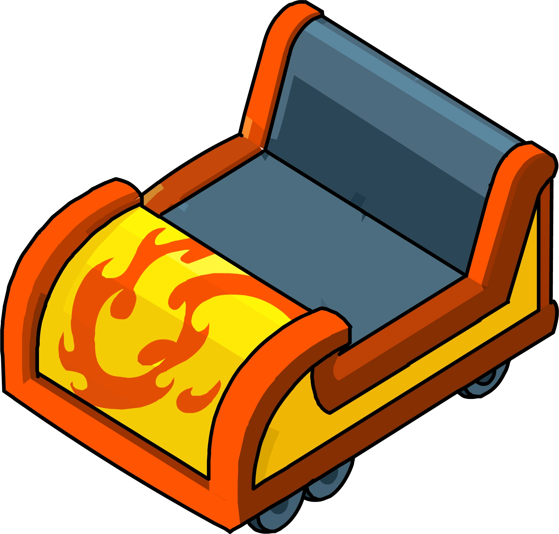 Orange Coaster Cart Club Penguin Wiki FANDOM powered by Wikia