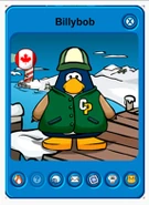 Tarjeta de jugador de billybob