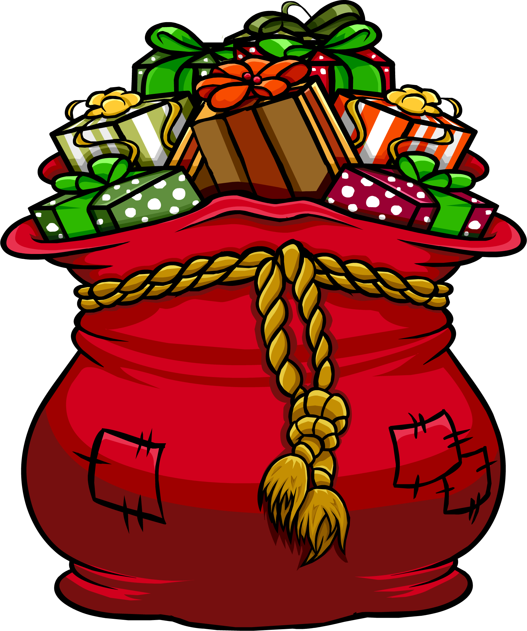 santa bag clipart free - photo #15