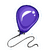 Purple Balloon Pin