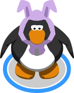 Lavendar Bunny Ears in-game