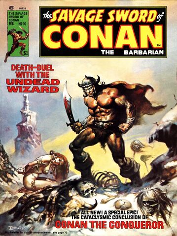 File:-10 febrero 1976. Conan el Conquistador. Guión de Roy Thomas, lápices de John Buscema, tintas por la tribu (Tony DeZuniga y otros).jpg