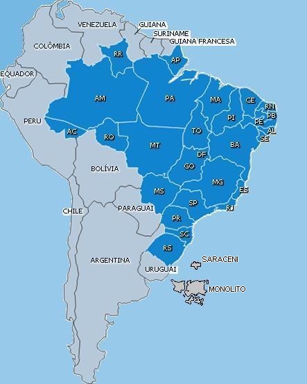 Arquivo:Mapa america do sul.jpg | Futebol Solitário ...
