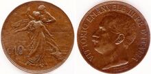 Italy 10 centesimi 1911