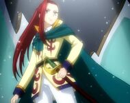 Erza acting as a prince