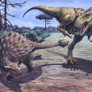 t rex ankylosaurus