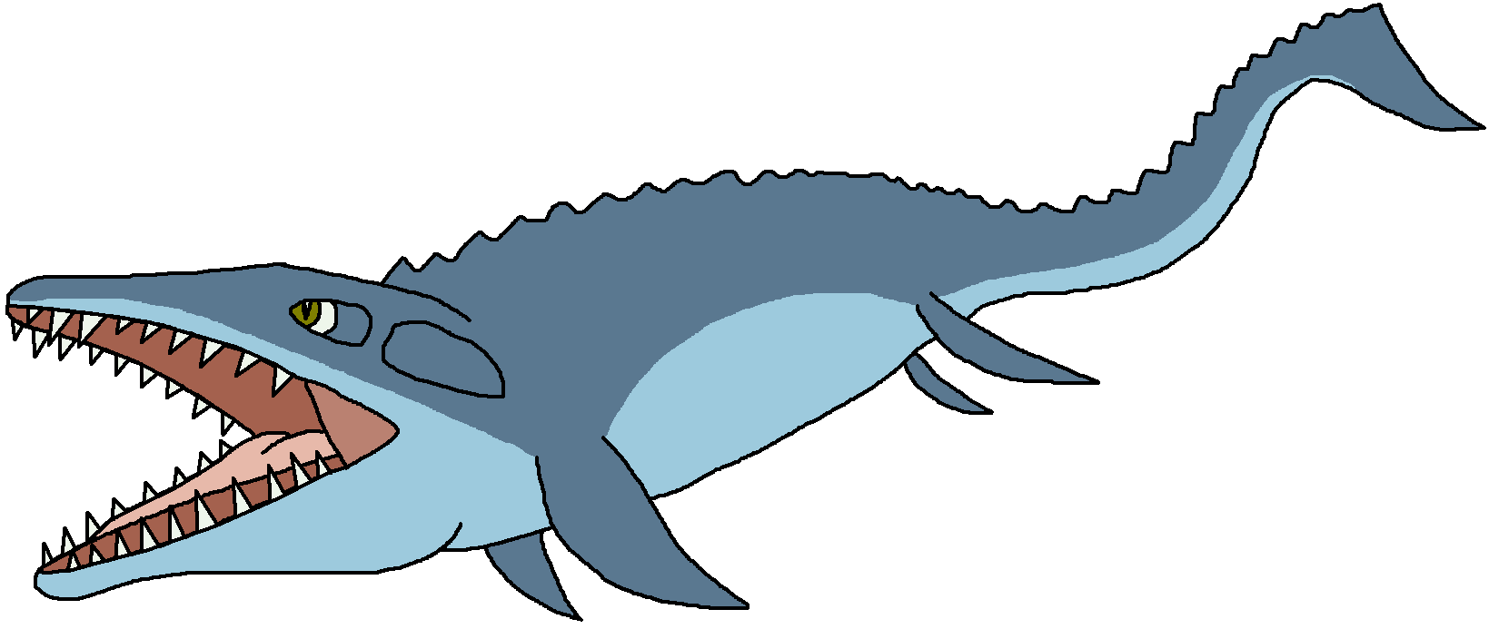 blue mosasaurus