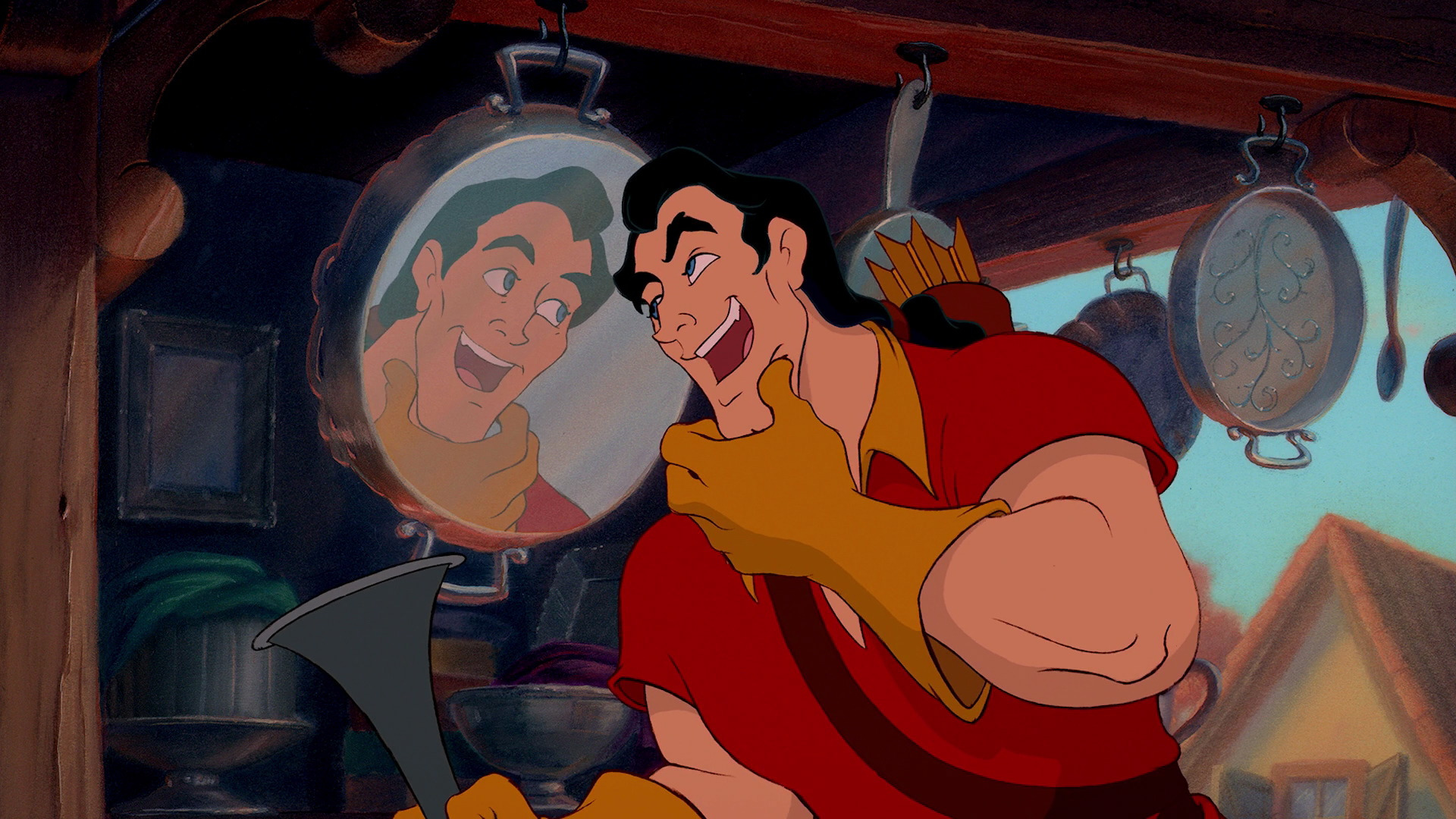 Image result for beauty and the beast gaston