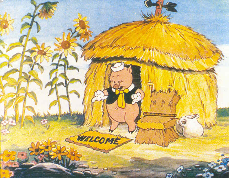 Image Three pigs straw.jpg Disney Wiki Fandom powered by Wikia