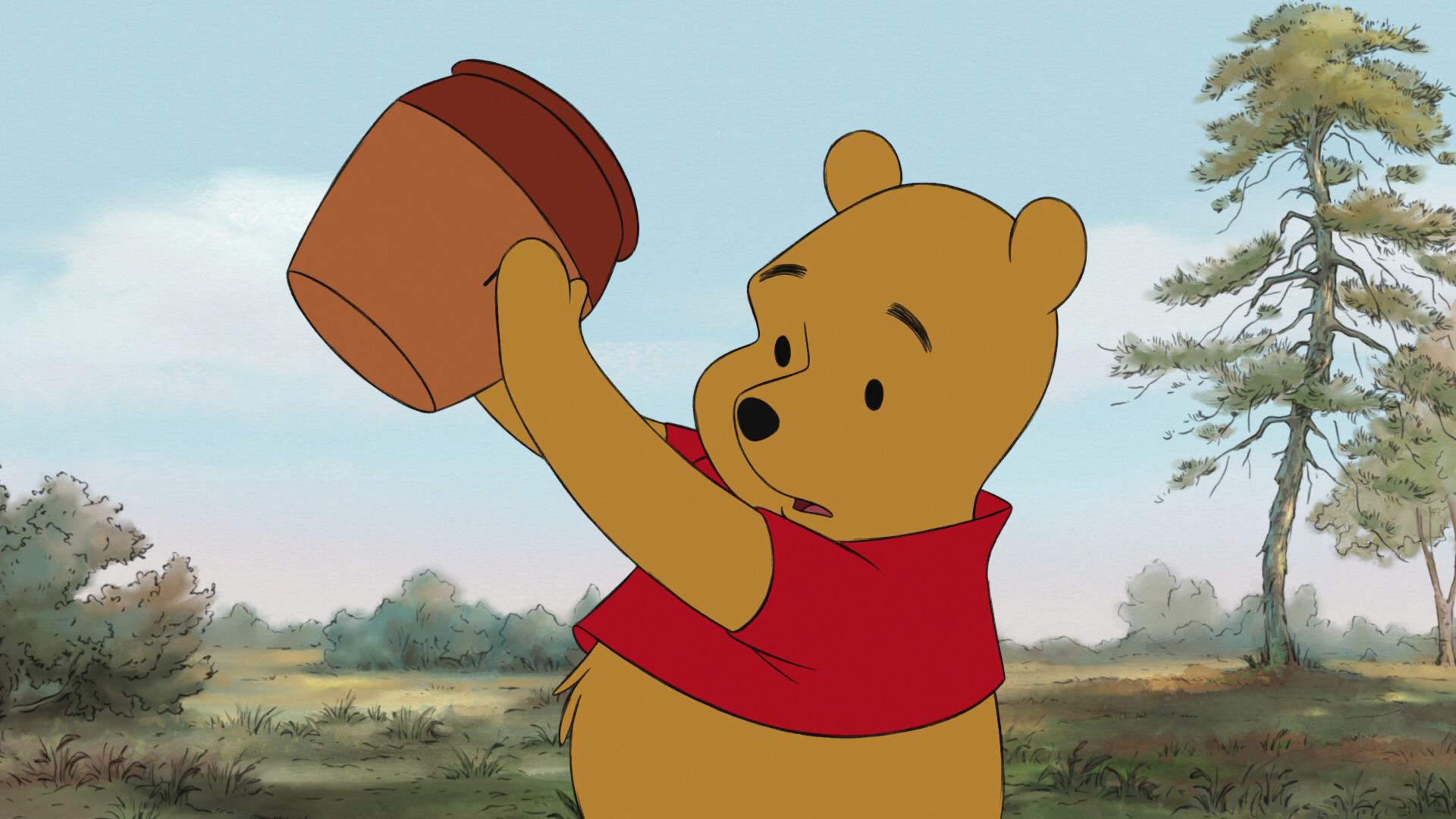 Image Winnie the Pooh is holding an empty honey pot.jpg Disney Wiki FANDOM powered by Wikia