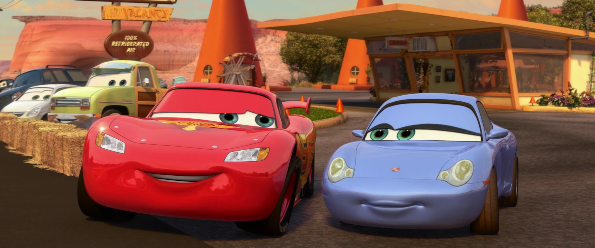 Image Cars 2 Lightning and Sally.png Disney Wiki Fandom powered by Wikia