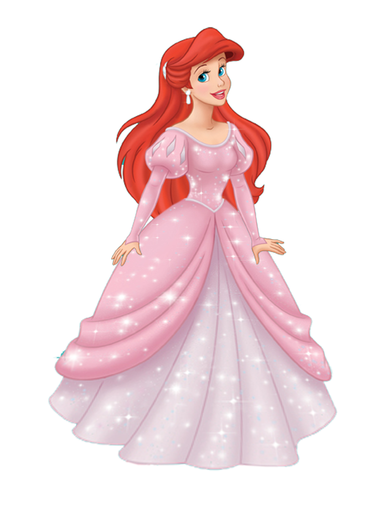 princess ariel pink dress