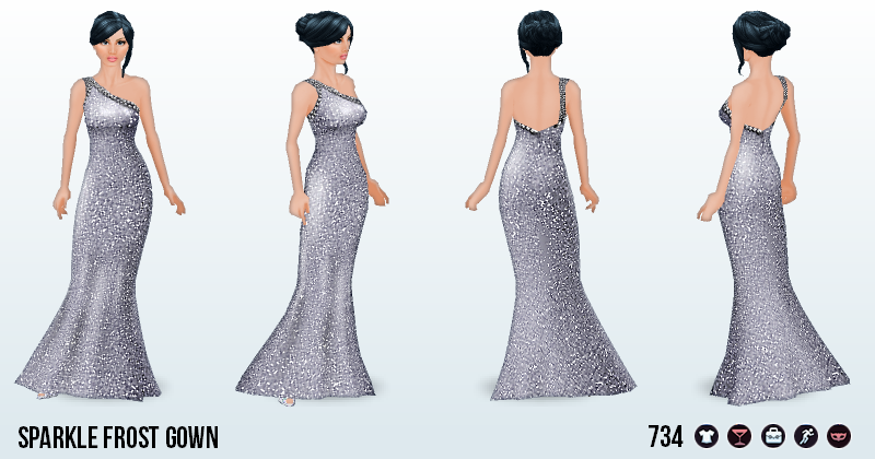FrostyNightSpin - Sparkle Frost Gown