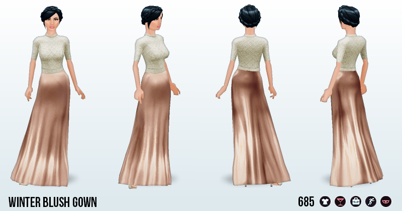 FrostyNightSpin - Winter Blush Gown