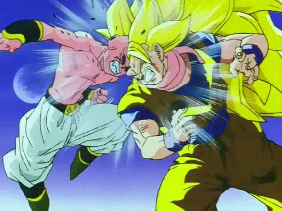 A OBSCURA batalha de GOKAN contra MAJIN BOO em Dragon Ball Z