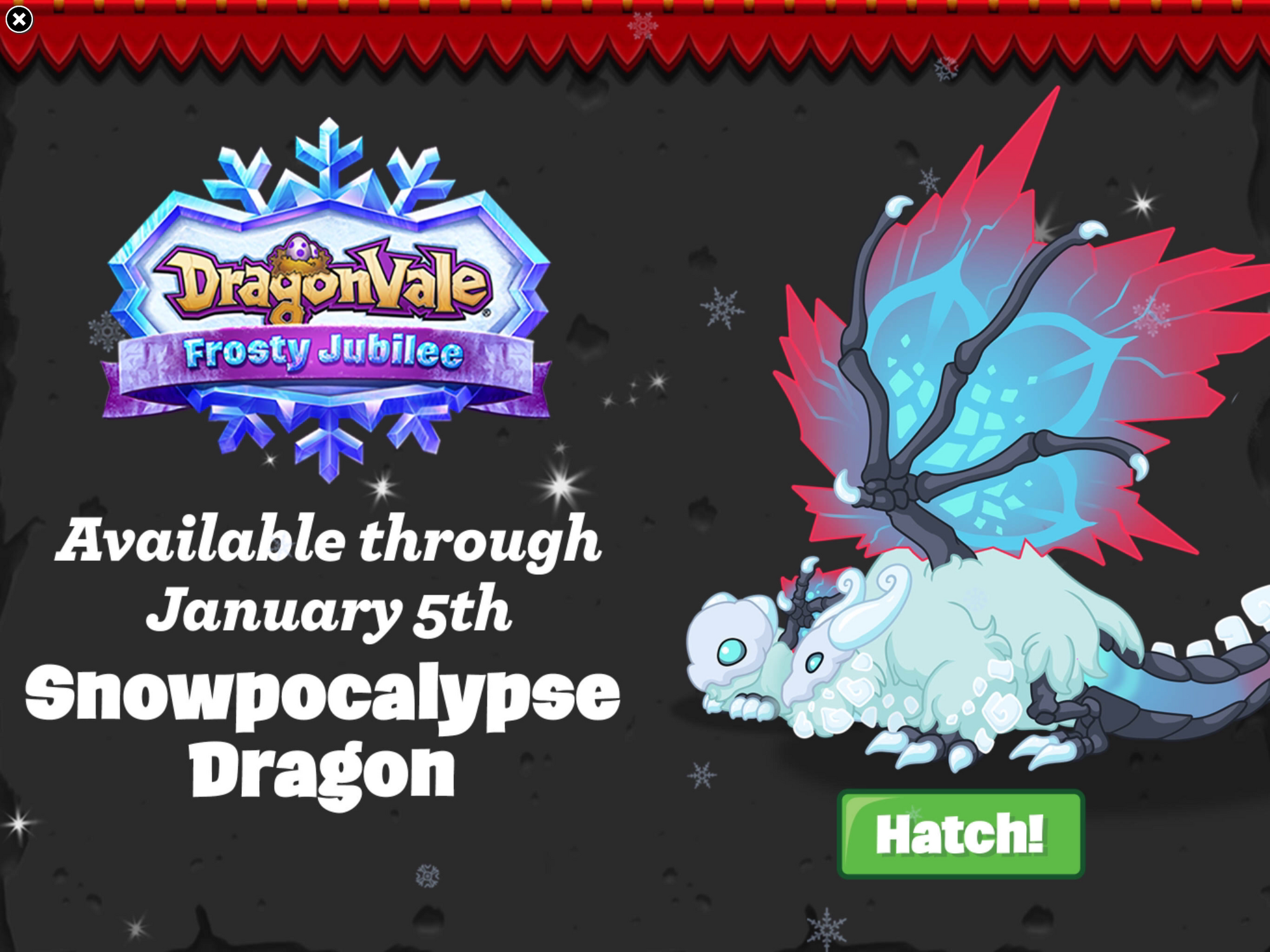 Snowpocalypse Dragonvale Snowpocalypse Dragonvale