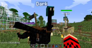 Geared dark ostrich