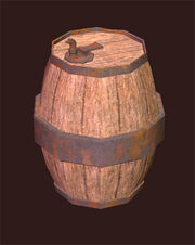 Upright-oak-keg
