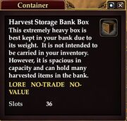Harvest Storage Bank Box