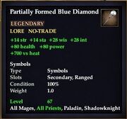 Partially Formed Blue Diamond