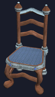 Elegant mahogany dining chair (Visible)