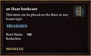 An iksar bookcase