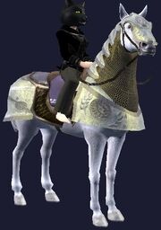 Purple-saddled Dervish Destrier horse