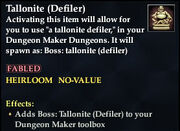 Tallonite (Defiler)