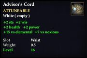 Advisor's Cord