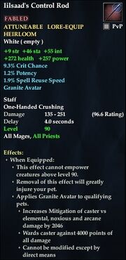 Iilsaad's Control Rod